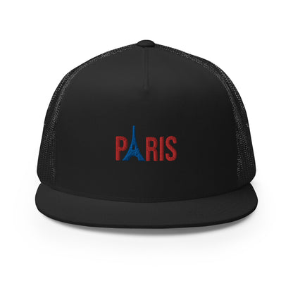 Casquette Trucker, Supporter "Paris" brodé + Tour Eiffel brodée