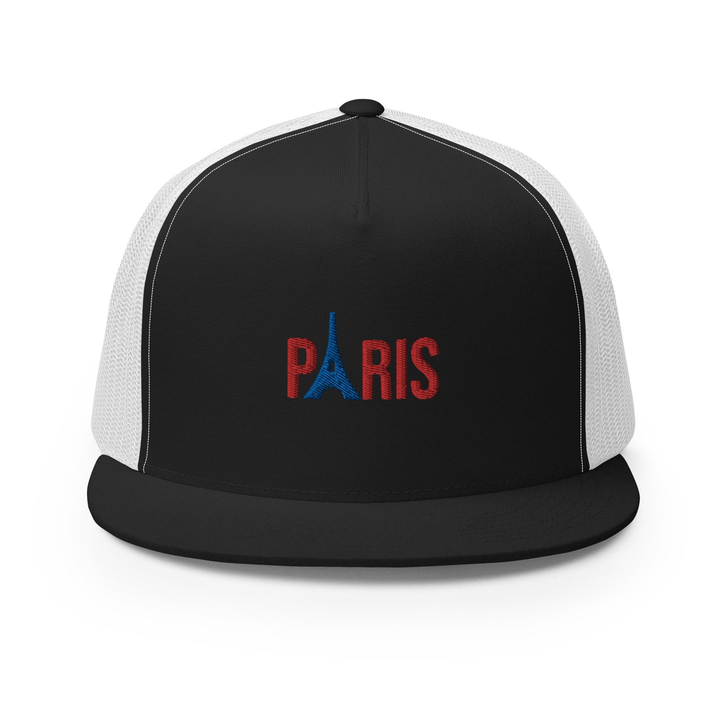 Casquette Trucker, Supporter "Paris" brodé + Tour Eiffel brodée