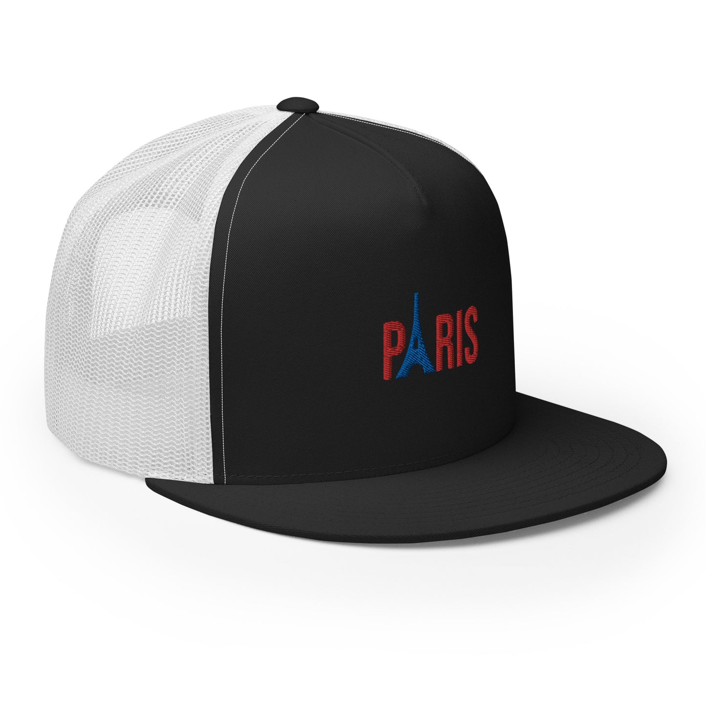 Casquette Trucker, Supporter "Paris" brodé + Tour Eiffel brodée