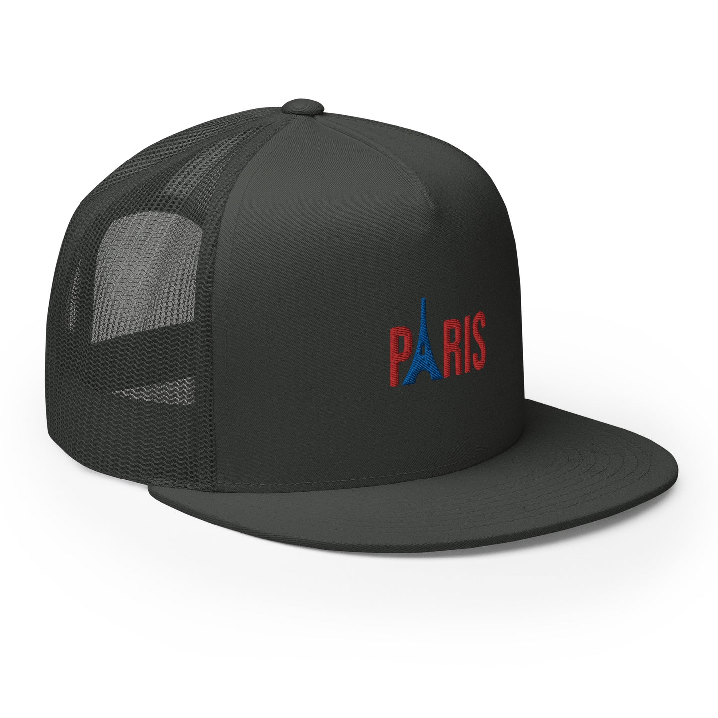 Casquette Trucker, Supporter "Paris" brodé + Tour Eiffel brodée