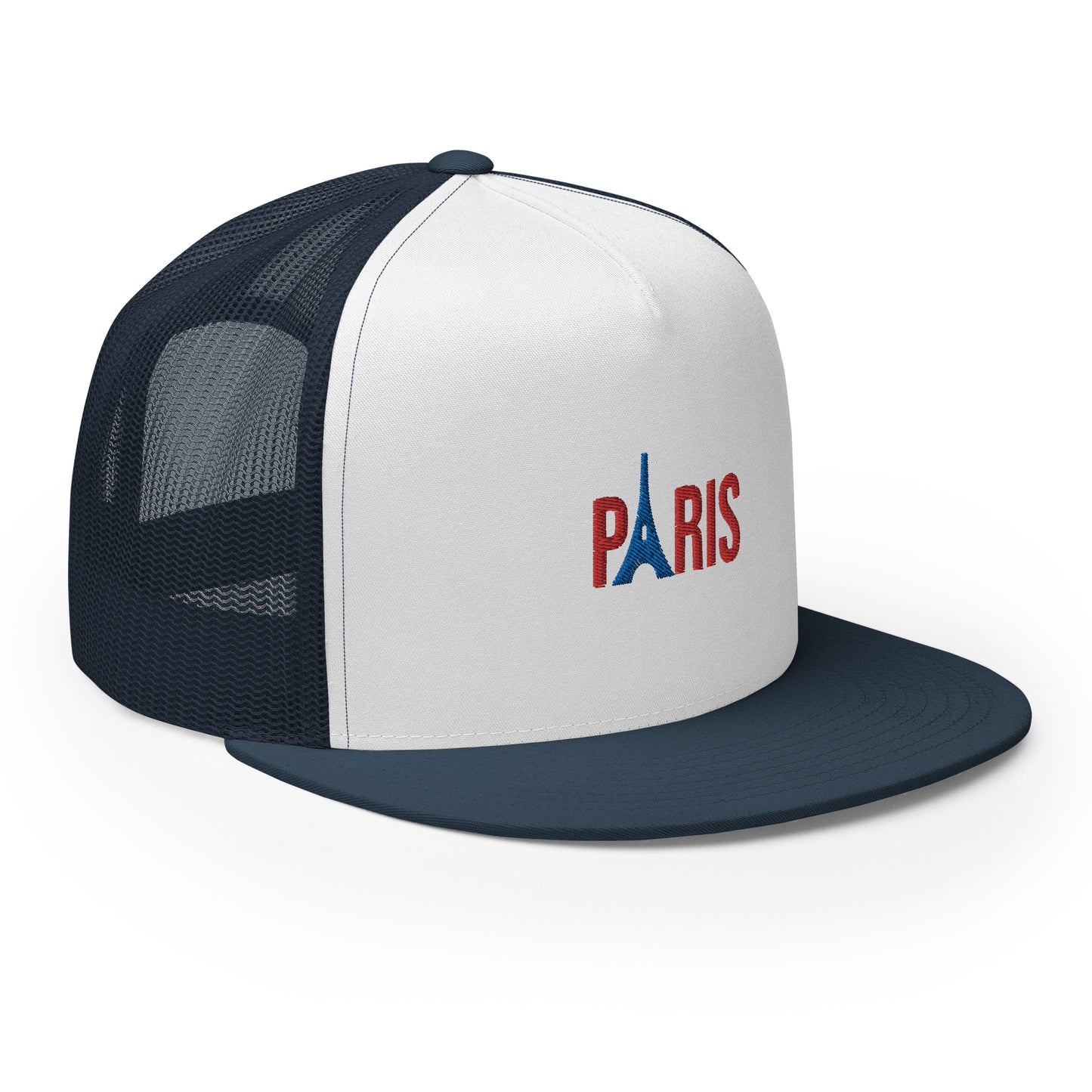 Casquette Trucker, Supporter "Paris" brodé + Tour Eiffel brodée