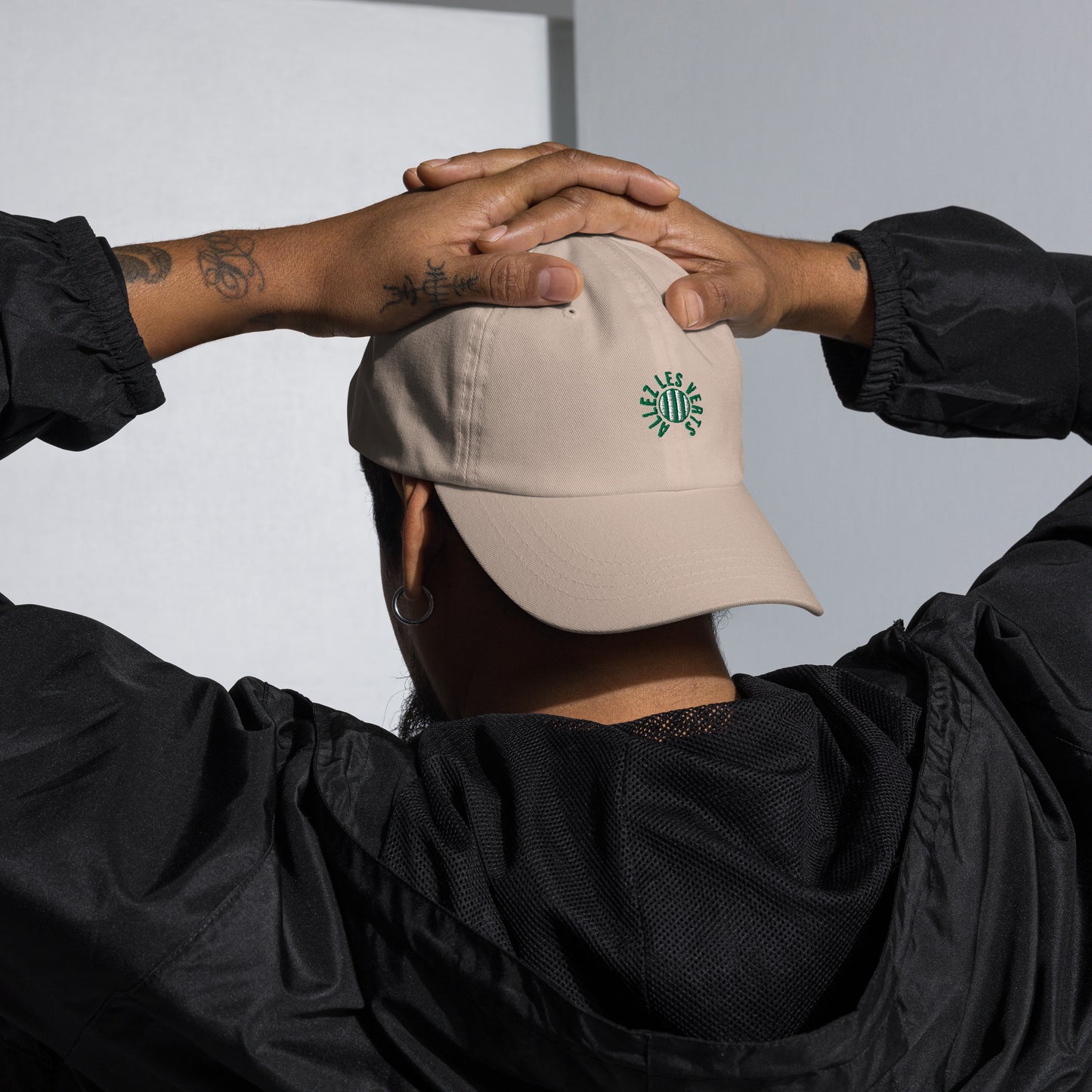 Casquette "ALLEZ LES VERTS" brodé, supporter Saint-Etienne