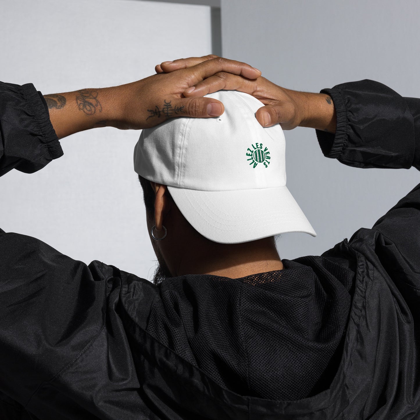 Casquette "ALLEZ LES VERTS" brodé, supporter Saint-Etienne