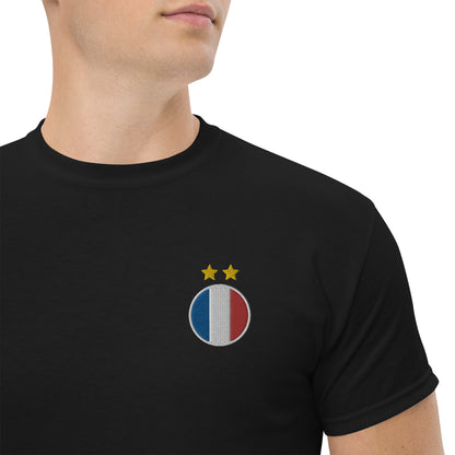 T-shirt Equipe de France Drapeau + 2 étoiles