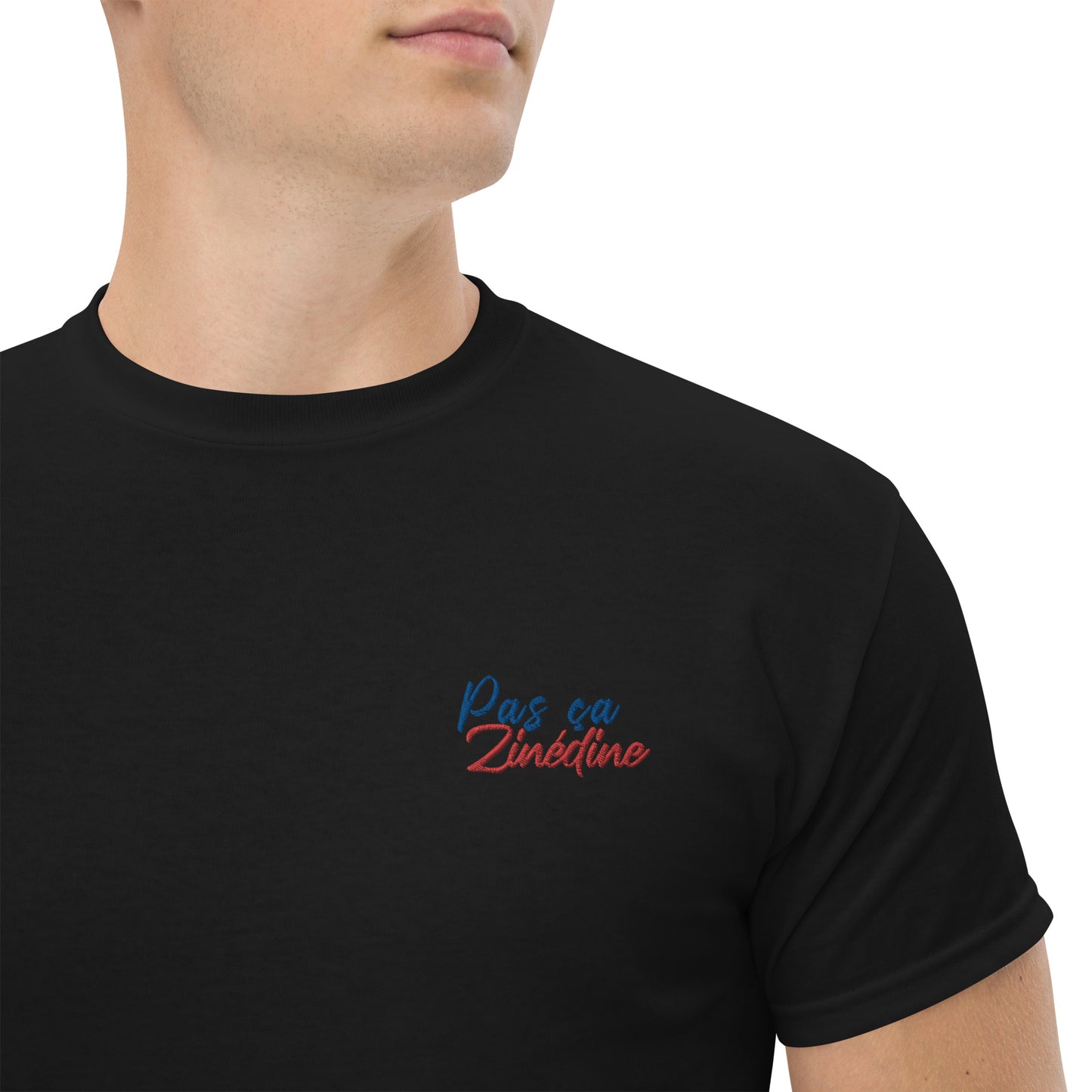 T-shirt Equipe de France, "Pas ça Zinédine" brodé