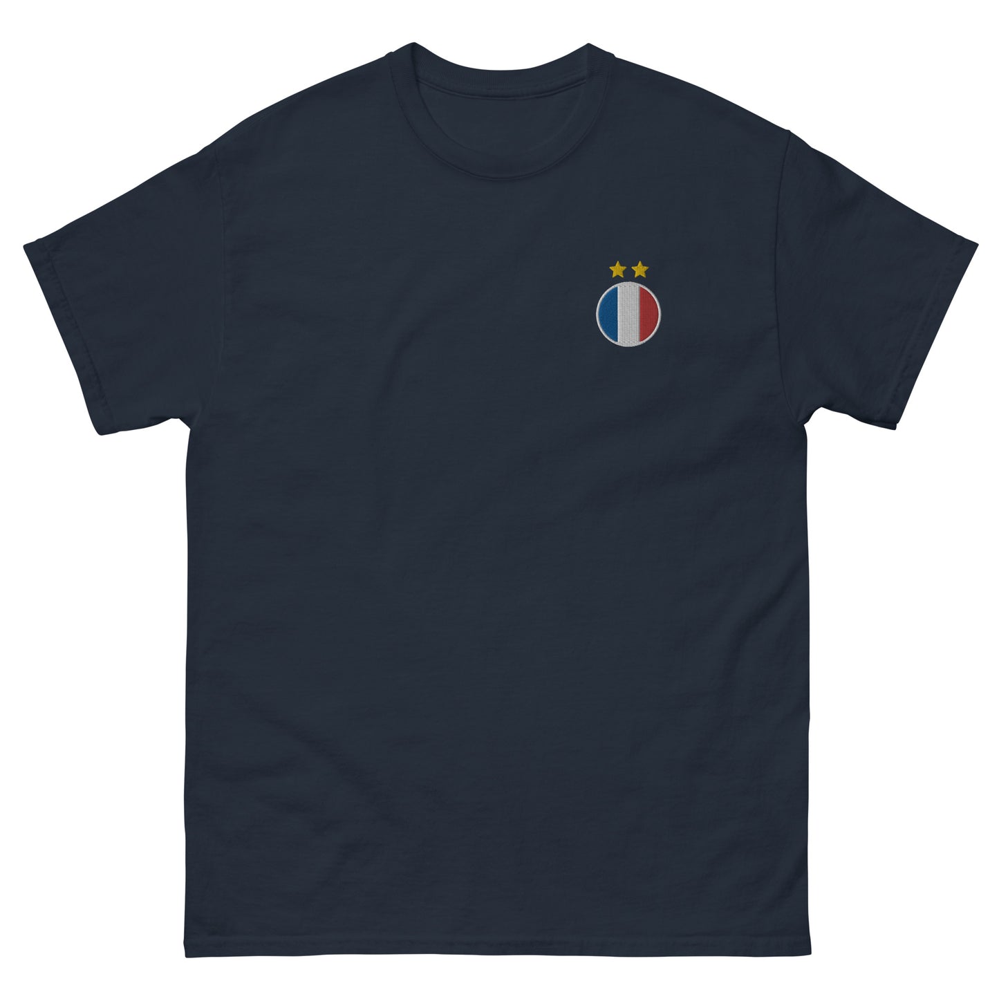 T-shirt Equipe de France Drapeau + 2 étoiles