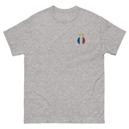 T-shirt Equipe de France Drapeau + 2 étoiles