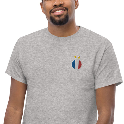 T-shirt Equipe de France Drapeau + 2 étoiles