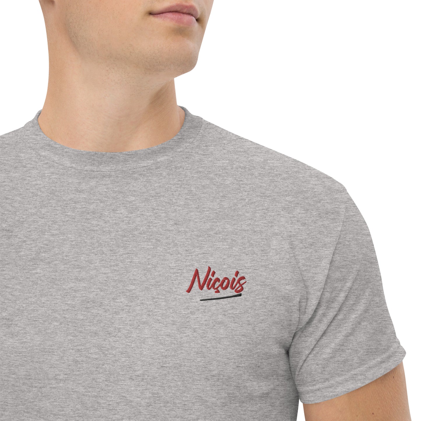 T-shirt brodé Nice, Supporter "NIÇOIS" broderie