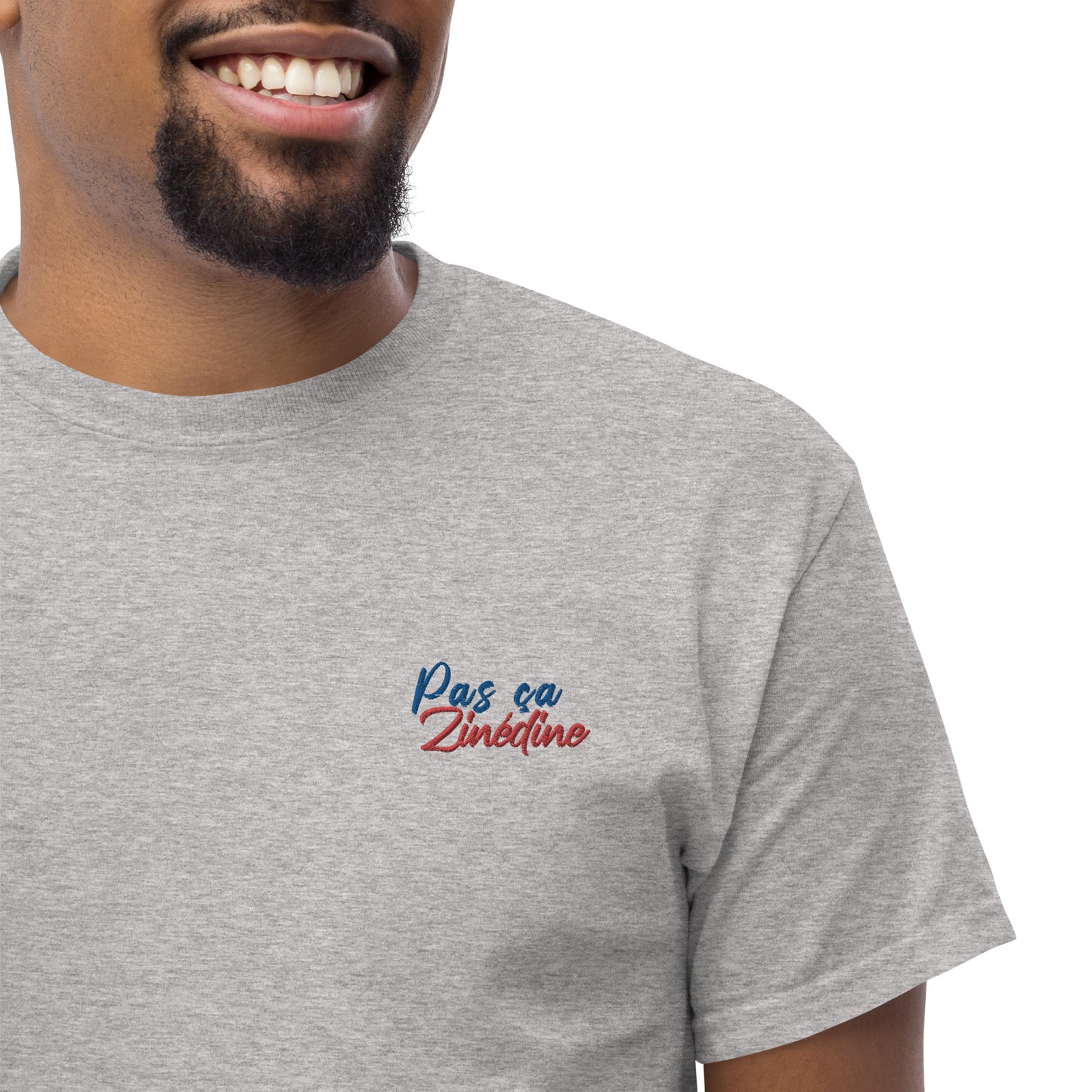 T-shirt Equipe de France, "Pas ça Zinédine" brodé