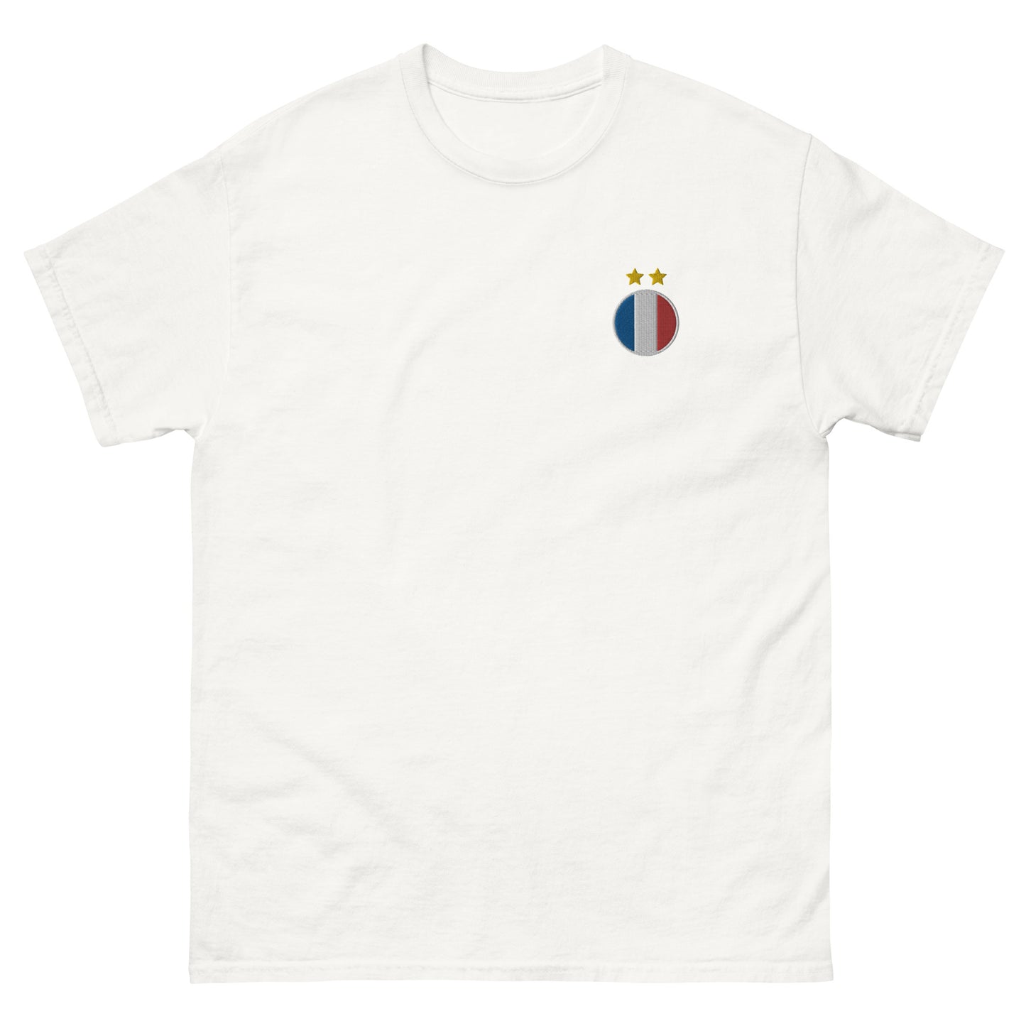 T-shirt Equipe de France Drapeau + 2 étoiles