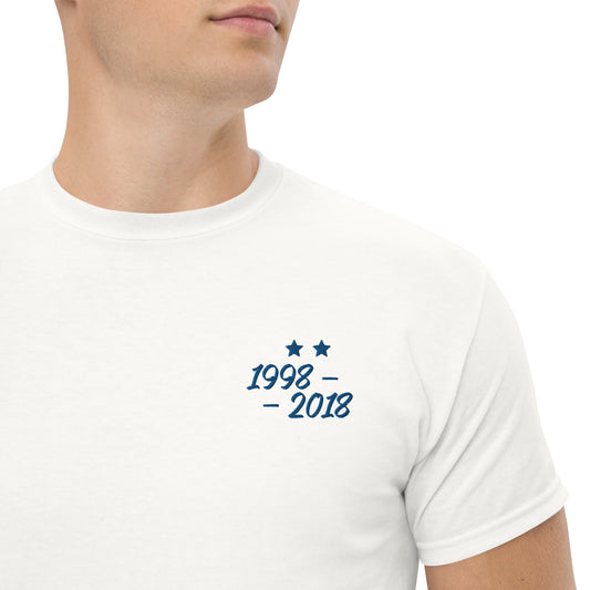 T-shirt Equipe de France, Deux étoiles 1998-2018, broderie