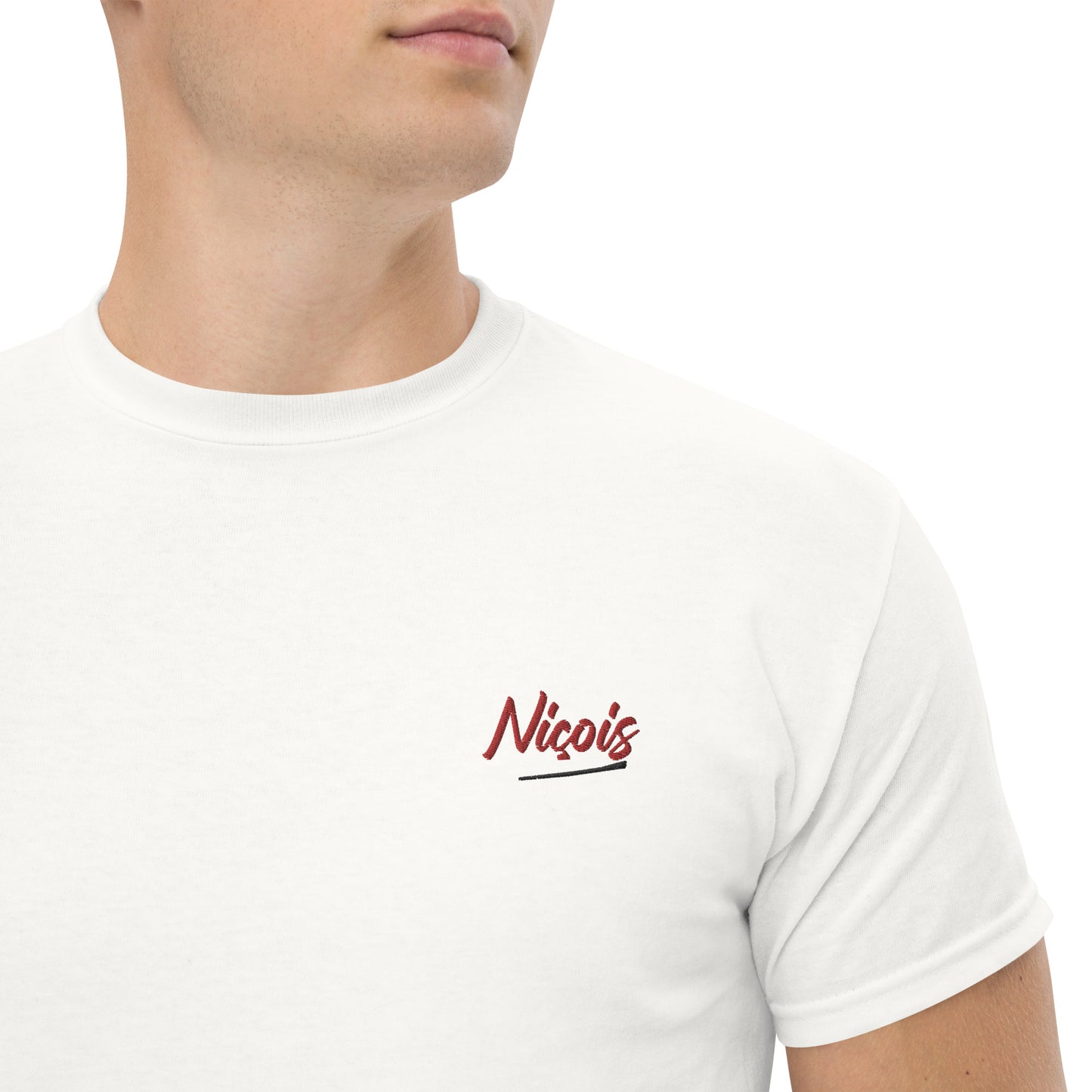 T-shirt brodé Nice, Supporter "NIÇOIS" broderie