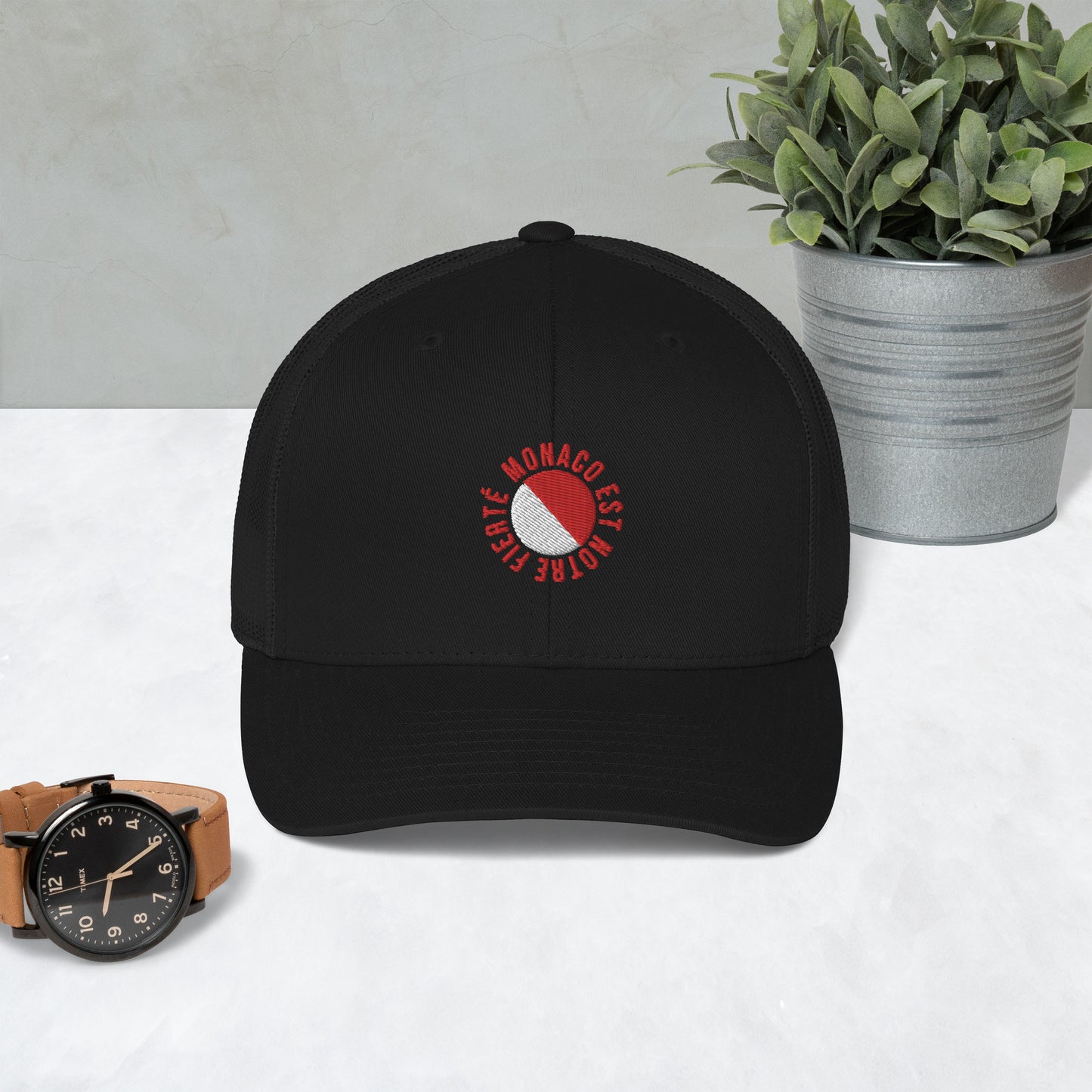 Casquette Trucker, "Monaco est notre fierté" brodé, supporter Monaco