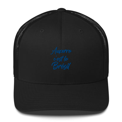 Casquette Trucker, "Auxerre c'est le Brésil" brodé