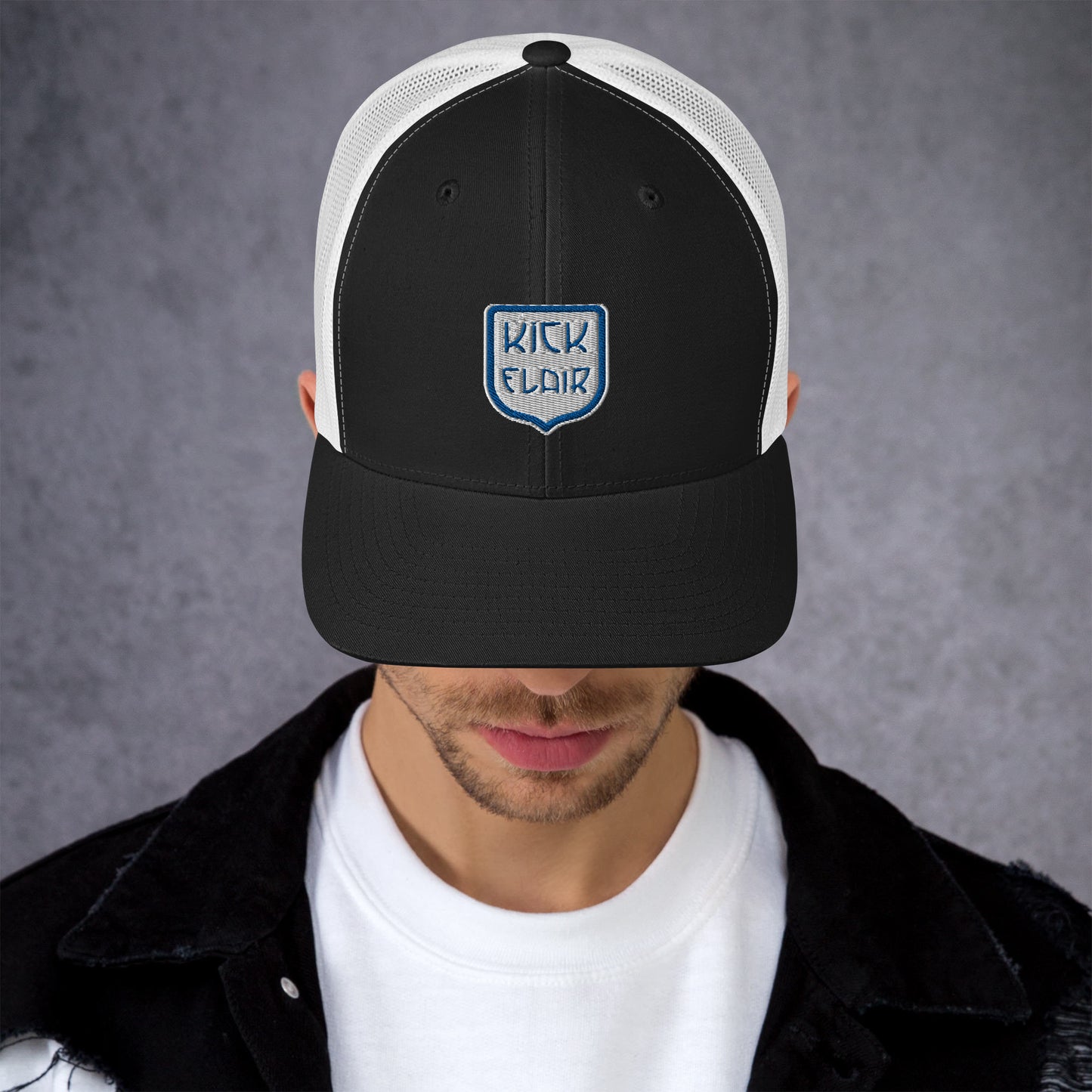 Casquette Trucker Kick Flair Officiel, Logo brodé