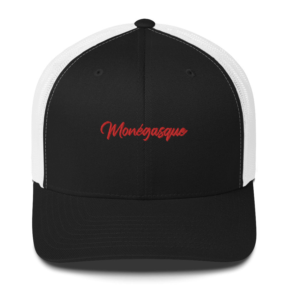 Casquette Trucker Monaco, supporter "Monégasque" brodé