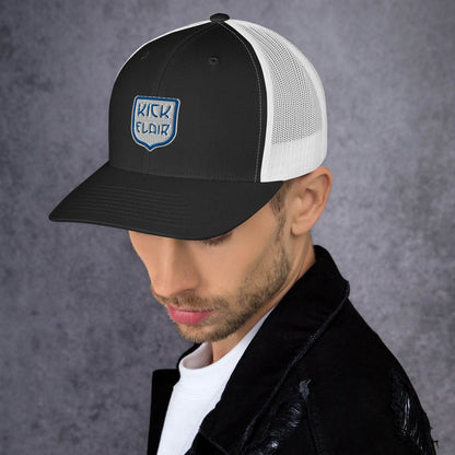 Casquette Trucker Kick Flair Officiel, Logo brodé