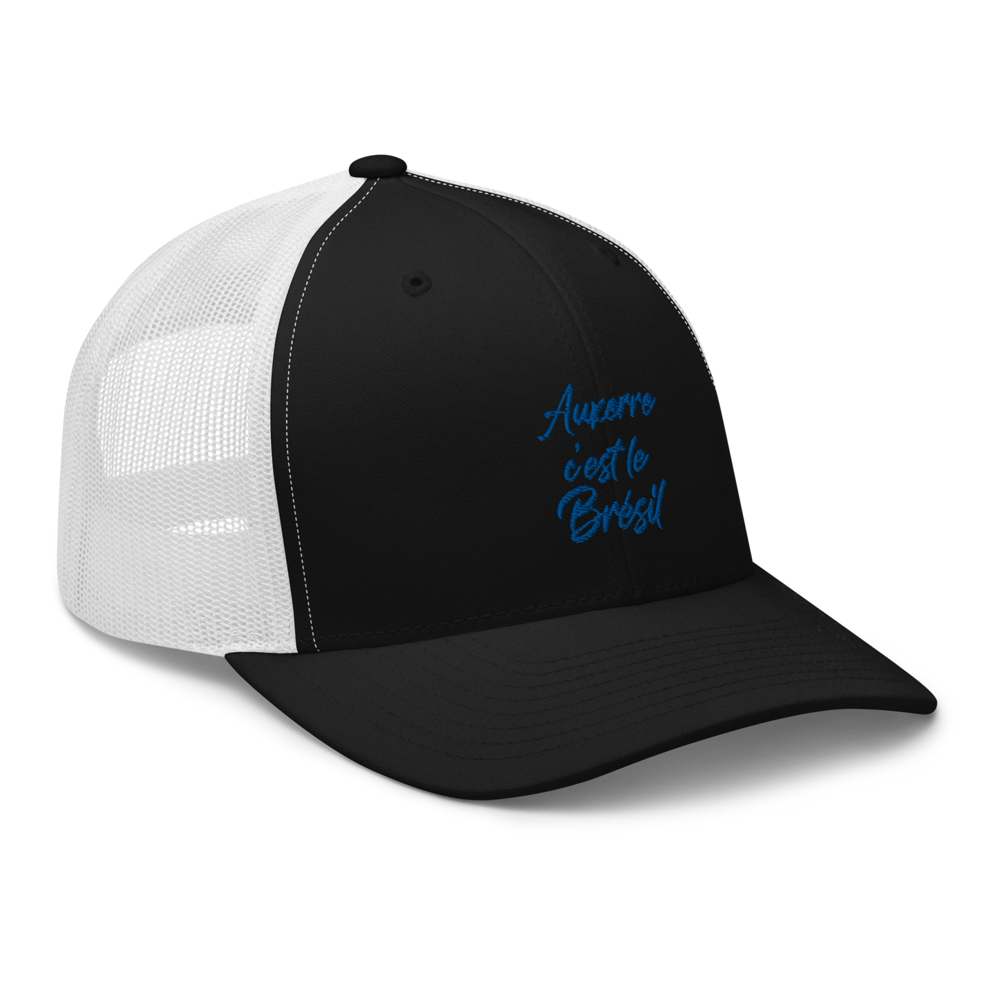 Casquette Trucker, "Auxerre c'est le Brésil" brodé