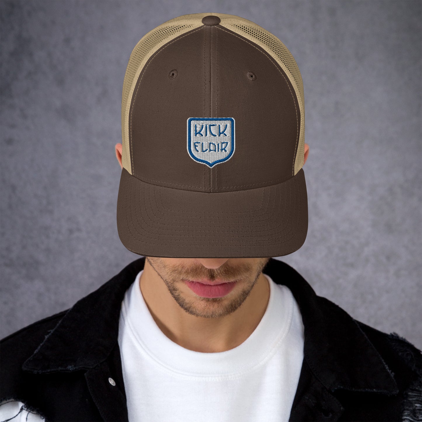 Casquette Trucker Kick Flair Officiel, Logo brodé