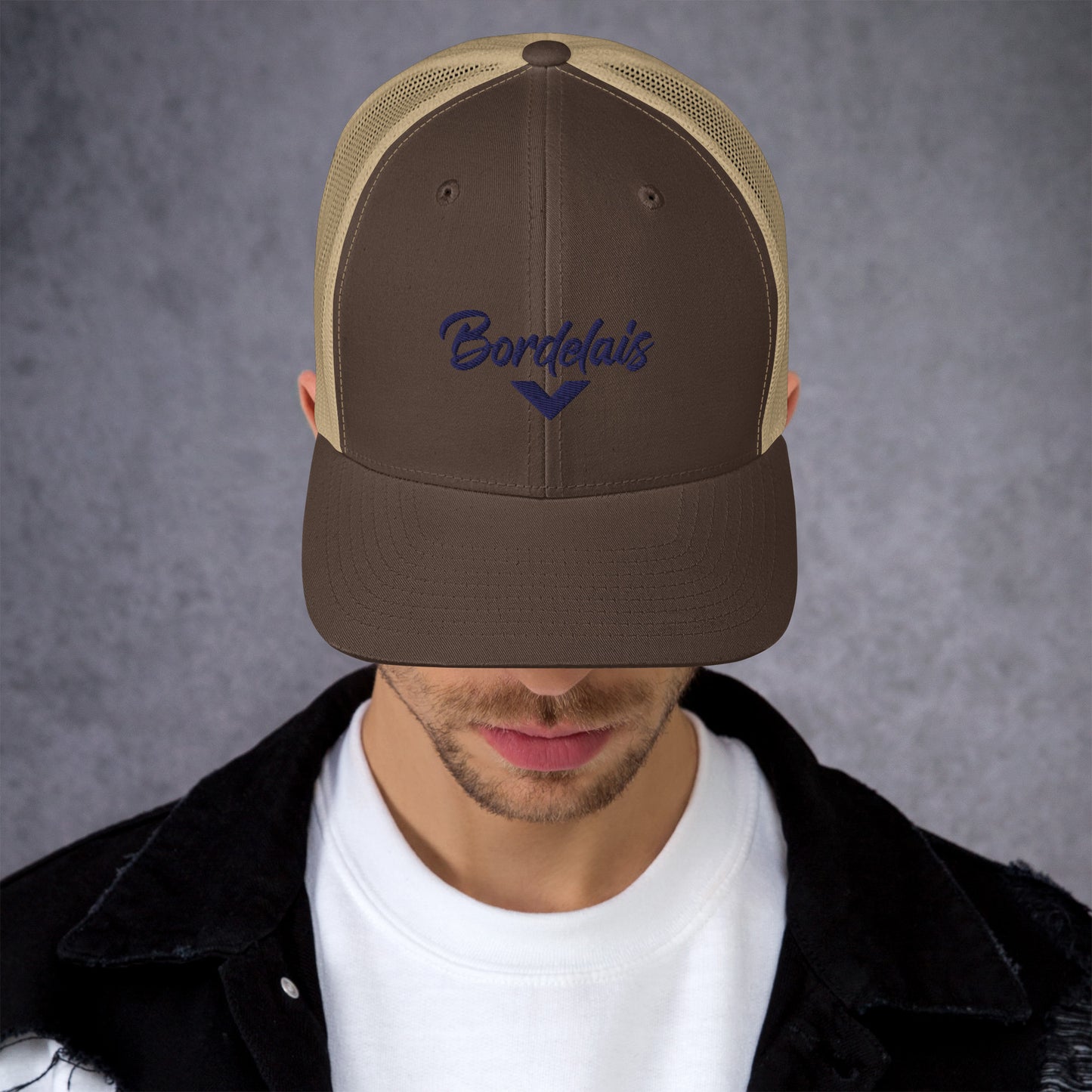 Casquette Trucker Bordeaux, supporter "BORDELAIS" brodé