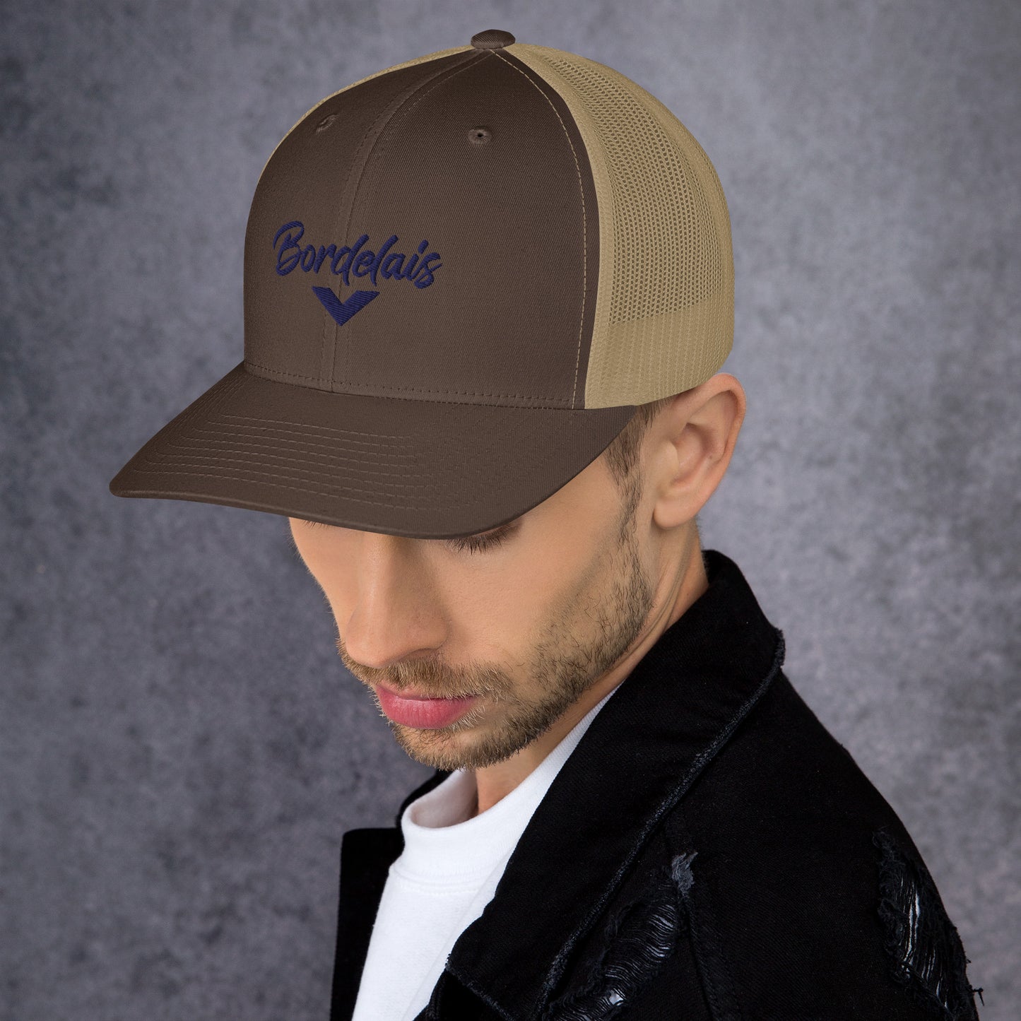 Casquette Trucker Bordeaux, supporter "BORDELAIS" brodé