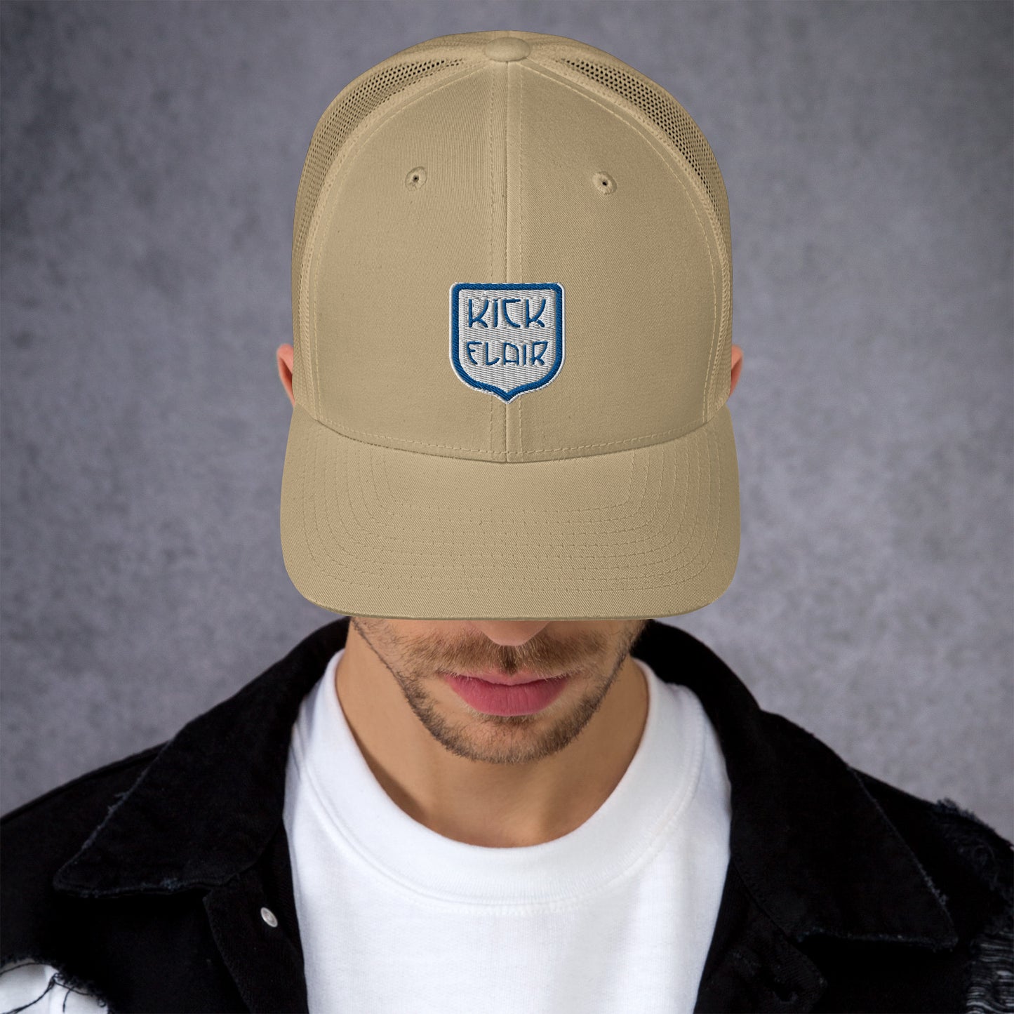 Casquette Trucker Kick Flair Officiel, Logo brodé