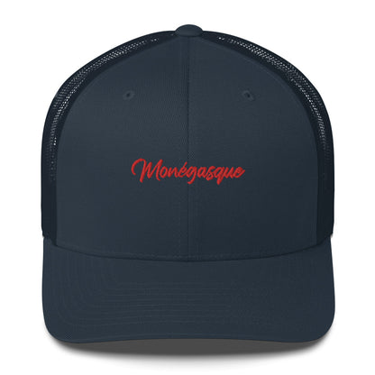 Casquette Trucker Monaco, supporter "Monégasque" brodé