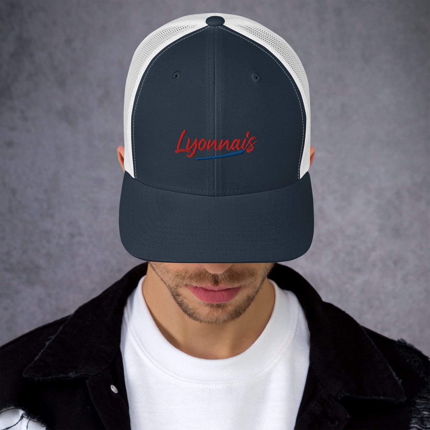 Casquette Trucker Lyon, supporter "Lyonnais" brodé