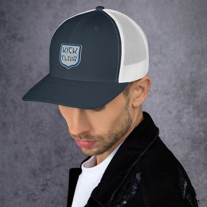 Casquette Trucker Kick Flair Officiel, Logo brodé