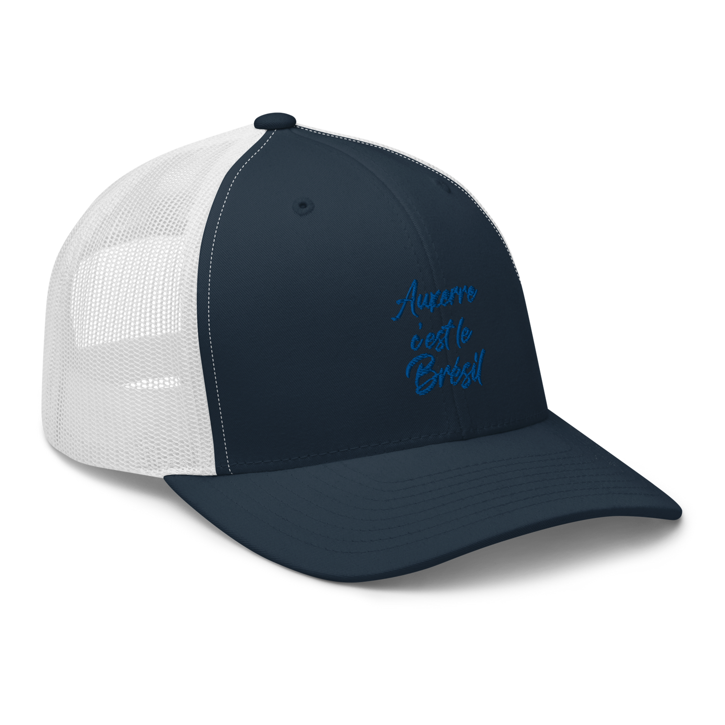 Casquette Trucker, "Auxerre c'est le Brésil" brodé