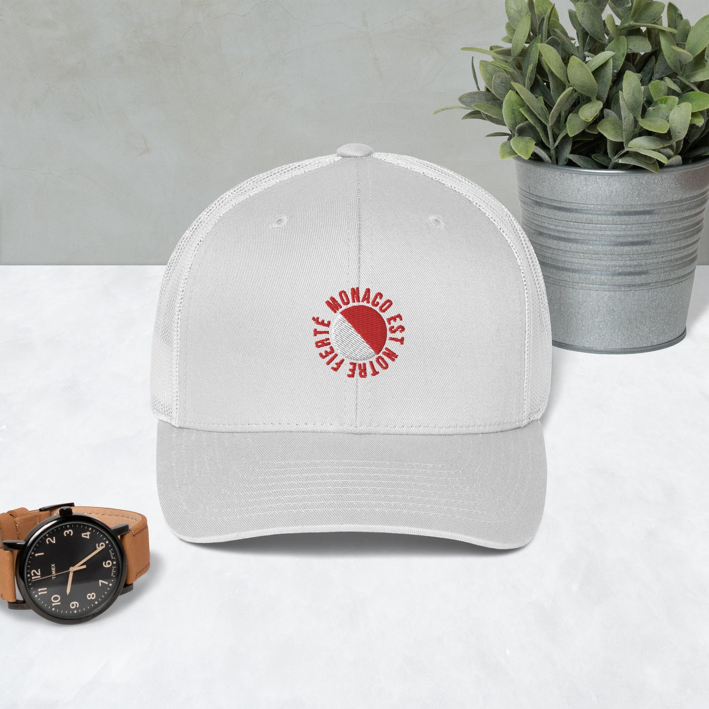 Casquette Trucker, "Monaco est notre fierté" brodé, supporter Monaco