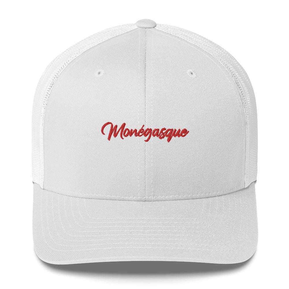 Casquette Trucker Monaco, supporter "Monégasque" brodé