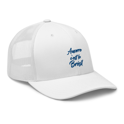 Casquette Trucker, "Auxerre c'est le Brésil" brodé