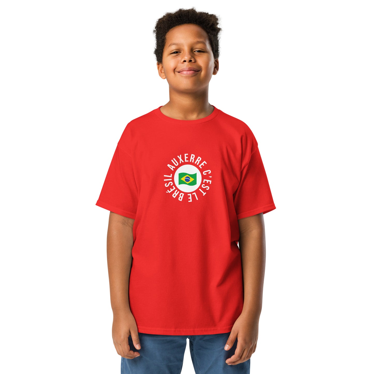 T-shirt enfant "Auxerre c'est le Brésil", supporter Auxerre