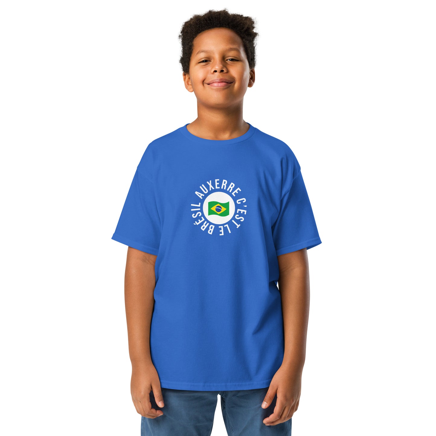 T-shirt enfant "Auxerre c'est le Brésil", supporter Auxerre